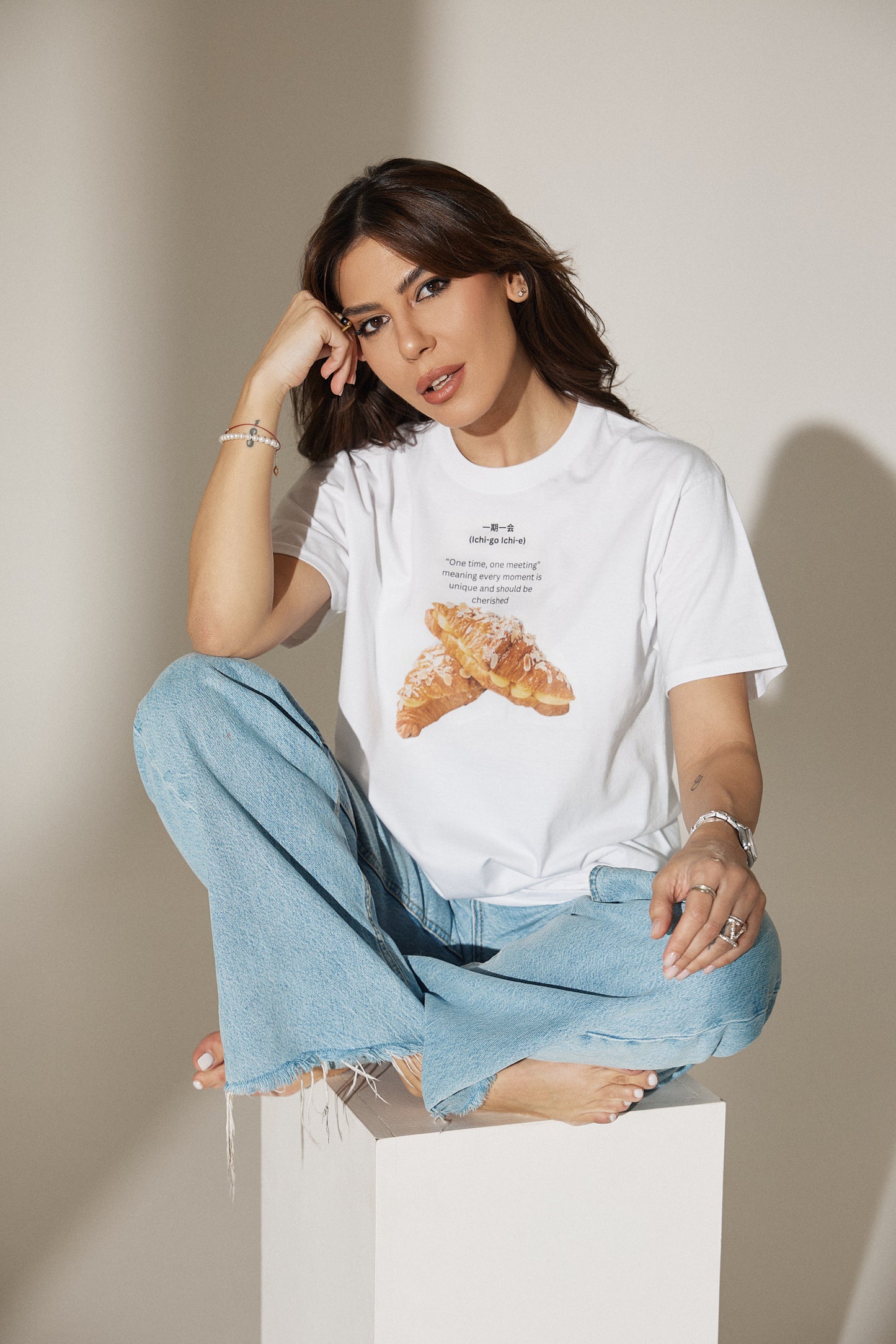 TRICOU DIN BUMBAC ORGANIC - CROISSANT