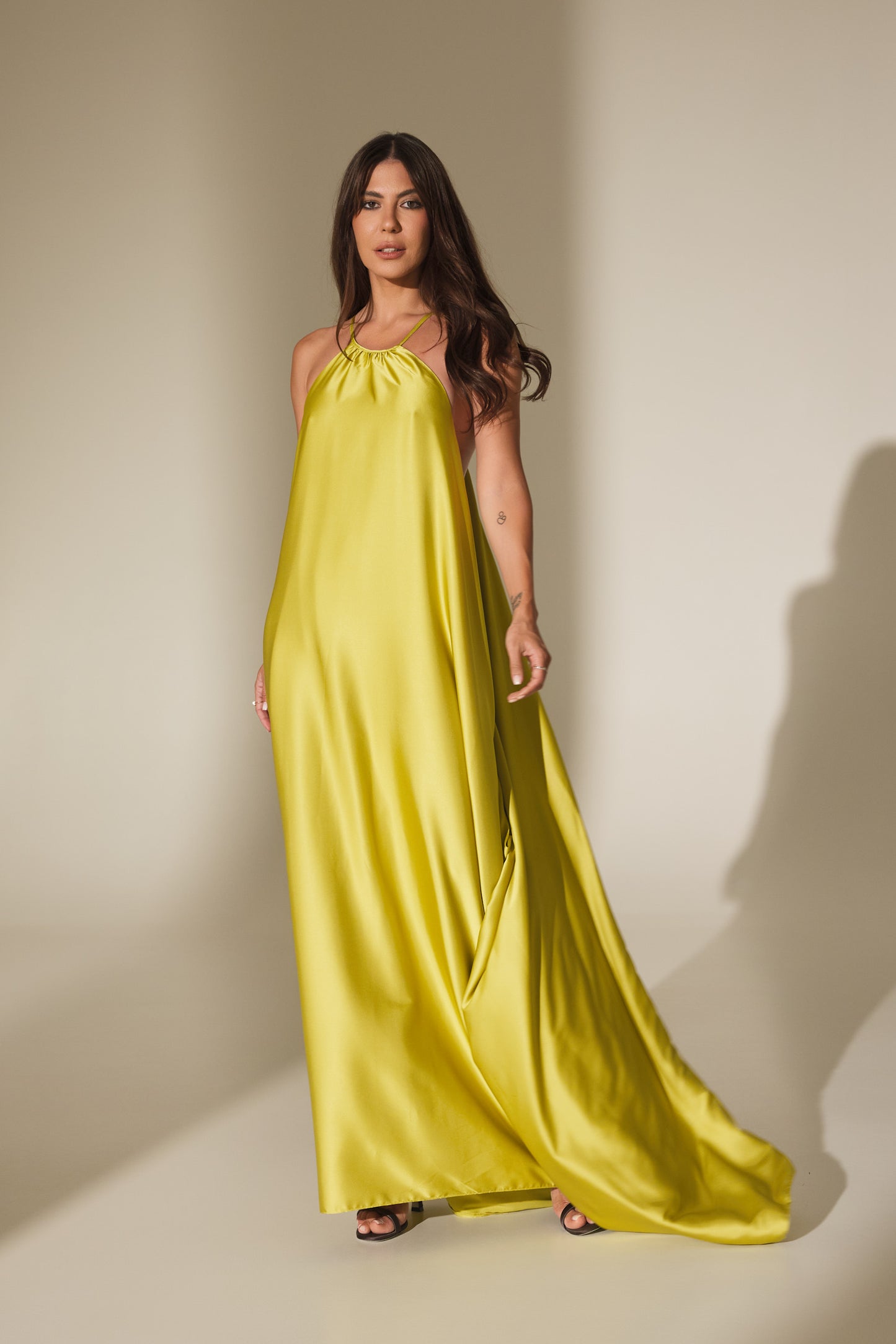 Rochie Elena maxi din satin