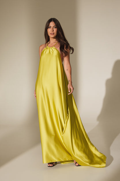 Rochie Elena maxi din satin