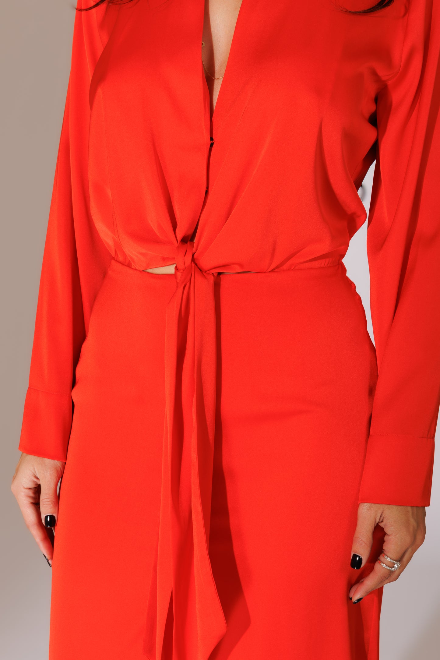 Rochie Silvie midi rosie