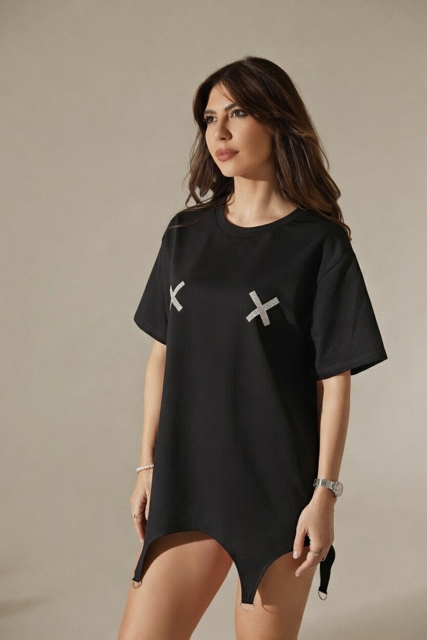 TRICOU TERRY X black