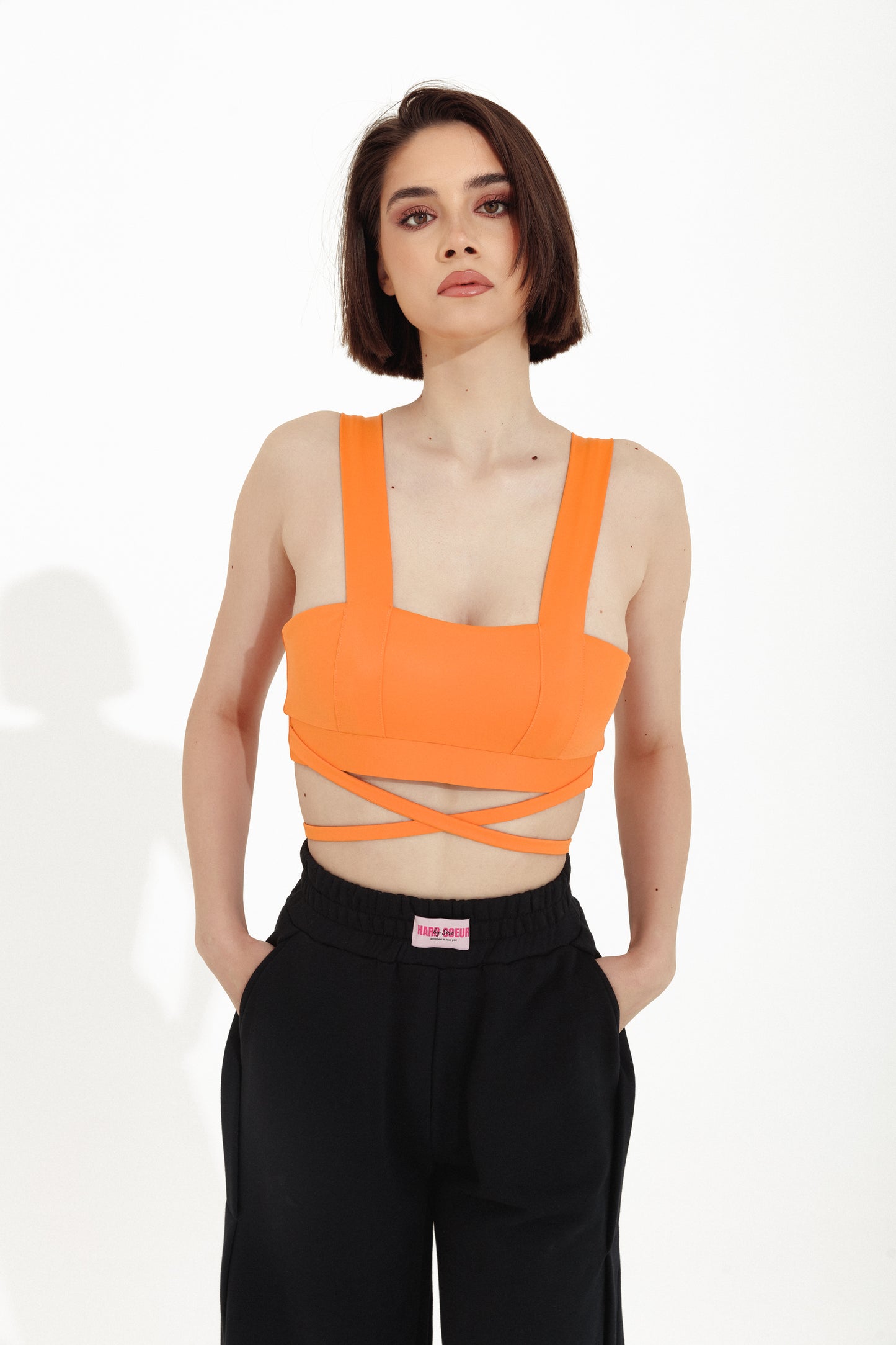 BUSTIERA LYCRA ORANGE